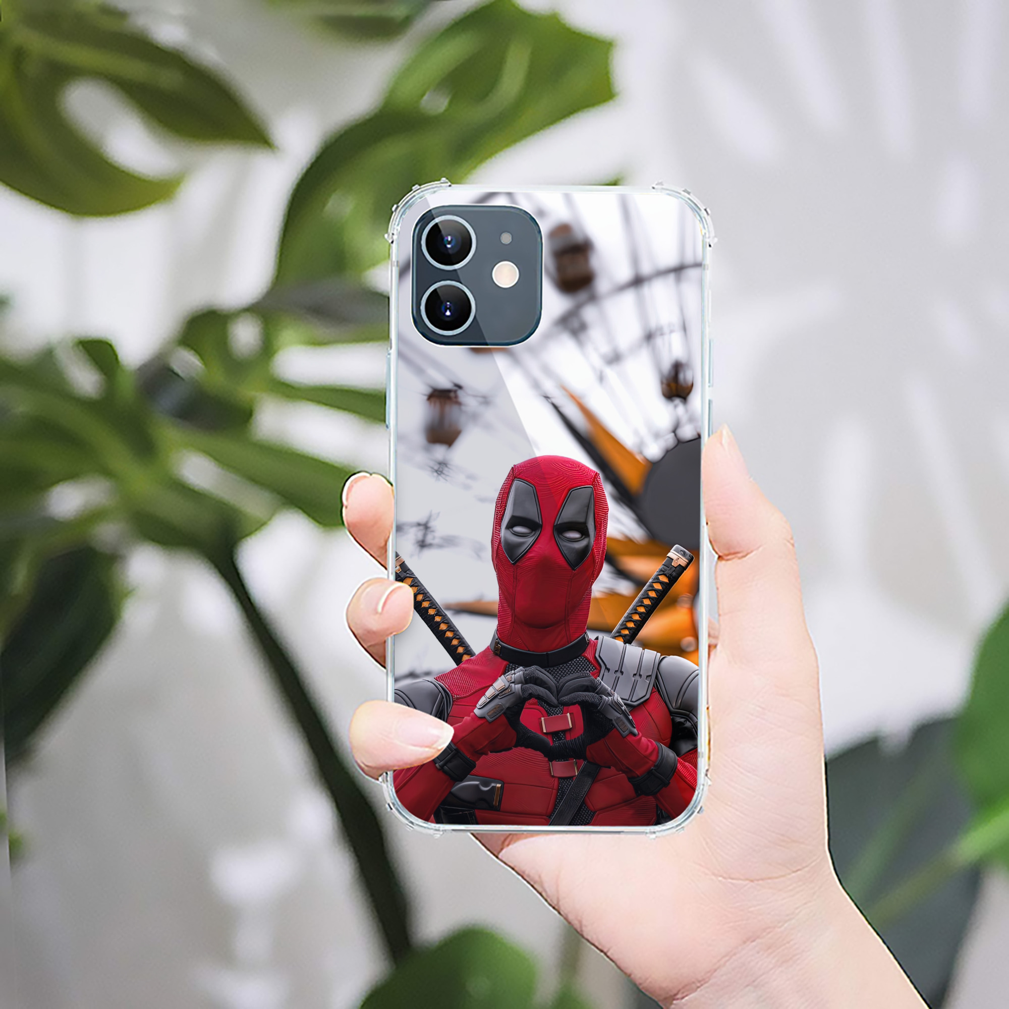 （画像用） Deadpool デッドプール 【iPhone 12シリーズ対応】透明スマホケース（クリアソフトケース）